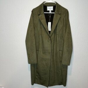 Carolina Belle Green Coat Polyester Spandex Size 2X